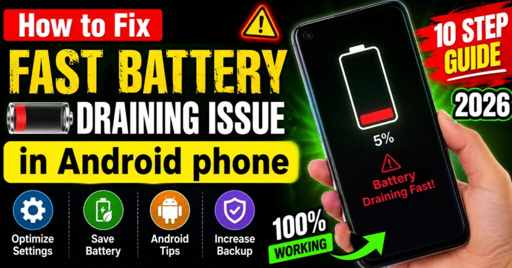 How to Fix Fast Battery Draining Issue in Android phone